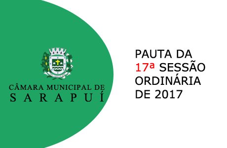 PAUTA DA 17ª SESSÃO ORDINÁRIA DE 2017  Em atenção ao que dispõe o artigo 182 e parágrafo único do Regimento Interno, torna-se pública a Pauta da 17ª Sessão Ordinária do […]