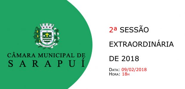 PAUTA DA 2ª SESSÃO EXTRAORDINÁRIA DE 2018 Em atenção ao que dispõe o artigo nº 228, Parágrafo Único inciso I, art. 227, e art. 229 do Regimento Interno desta Casa, […]