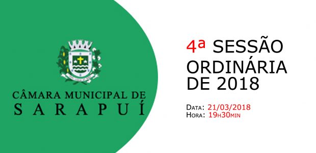 PAUTA DA 4ª SESSÃO ORDINÁRIA DE 2018 Em atenção ao que dispõe o artigo 182 e parágrafo único do Regimento Interno, torna-se pública a Pauta da 4ª Sessão Ordinária do […]