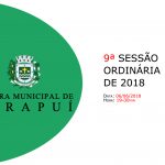 Pauta da 9ª sessão ordinária de 2018