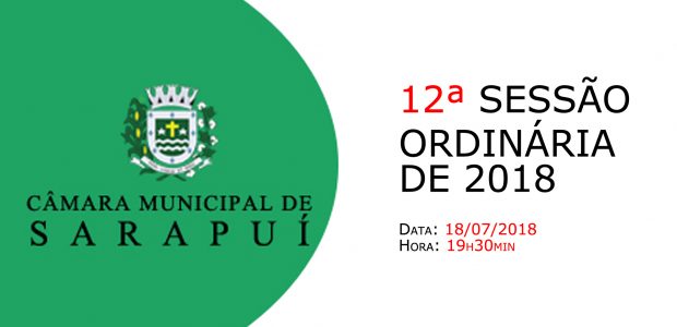 PAUTA DA 12ª SESSÃO ORDINÁRIA DE 2018  Em atenção ao que dispõe o artigo 182 e parágrafo único do Regimento Interno, torna-se pública a Pauta da 12ª Sessão Ordinária do […]