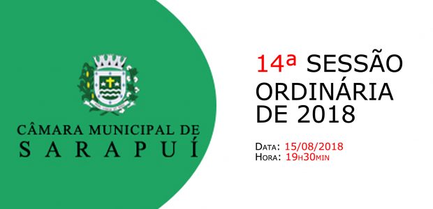 PAUTA DA 14ª SESSÃO ORDINÁRIA DE 2018.  Em atenção ao que dispõe o artigo 182 e parágrafo único do Regimento Interno, torna-se pública a Pauta da 14ª Sessão Ordinária do […]