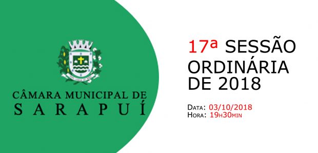 PAUTA DA 17ª SESSÃO ORDINÁRIA DE 2018 Em atenção ao que dispõe o artigo 182 e parágrafo único do Regimento Interno, torna-se pública a Pauta da 17ª Sessão Ordinária do […]