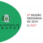 PAUTA DA 2ª SESSÃO ORDINÁRIA