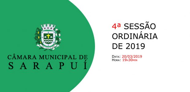 PAUTA DA 4ª SESSÃO ORDINÁRIA DE 2019  Em atenção ao que dispõe o artigo 182 e parágrafo único do Regimento Interno, torna-se pública a Pauta da 4ª Sessão Ordinária do […]