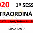 PAUTA DA 1ª SESSÃO EXTRAORDINÁRIA DE 2020 Em atenção ao que dispõe o artigo nº 228, Parágrafo Único inciso I, art. 227, e art. 229 do Regimento Interno desta Casa, […]