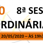 Pauta da 8ª sessão ordinária de 2020