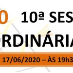 Pauta da 10ª sessão ordinária de 2020