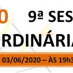 Pauta da 9ª sessão ordinária de 2020