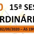 PAUTA DA 15ª SESSÃO ORDINÁRIA DE 2020 Em atenção ao que dispõe o artigo 182 e parágrafo único do Regimento Interno, torna-se pública a Pauta da 15ª Sessão Ordinária do […]