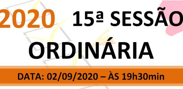 PAUTA DA 15ª SESSÃO ORDINÁRIA DE 2020 Em atenção ao que dispõe o artigo 182 e parágrafo único do Regimento Interno, torna-se pública a Pauta da 15ª Sessão Ordinária do […]