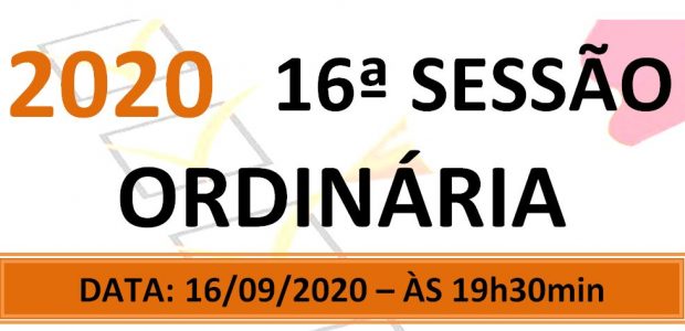 PAUTA DA 16ª SESSÃO ORDINÁRIA DE 2020. Em atenção ao que dispõe o artigo 182 e parágrafo único do Regimento Interno, torna-se pública a Pauta da 16ª Sessão Ordinária do […]