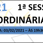 Pauta da 1ª sessão ordinária de 2021