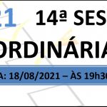 Pauta da 14ª sessão ordinária de 2021