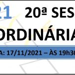 Pauta da 20ª sessão ordinária de 2021