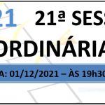Pauta da 21ª sessão de 2021