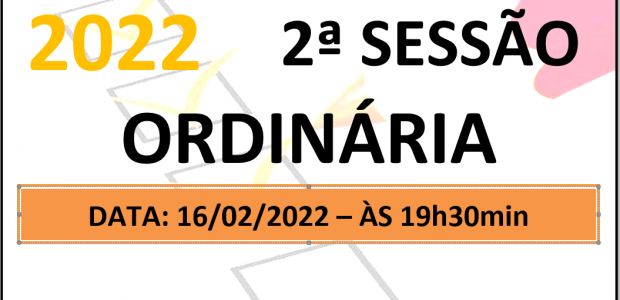 PAUTA DA 2ª SESSÃO ORDINÁRIA DE 2022 Em atenção ao que dispõe o artigo 182 e parágrafo único do Regimento Interno, torna-se pública a Pauta da 2ª Sessão Ordinária do […]