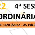 PAUTA DA 4ª SESSÃO ORDINÁRIA DE 2022 Em atenção ao que dispõe o artigo 182 e parágrafo único do Regimento Interno, torna-se pública a Pauta da 4ª Sessão Ordinária do […]