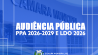   A Câmara Municipal realizará no dia 30 de setembro de 2025, às 19 horas a  audiência pública para discutir dois importantes instrumentos de planejamento orçamentário do nosso município: o Plano […]