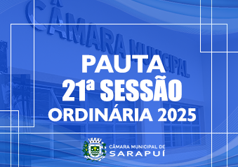 Em atenção ao que dispõe o artigo 182 e parágrafo único do Regimento Interno, torna-se pública a Pauta da 21ª Sessão Ordinária do ano de 2025, que se realizará em [&hellip;]